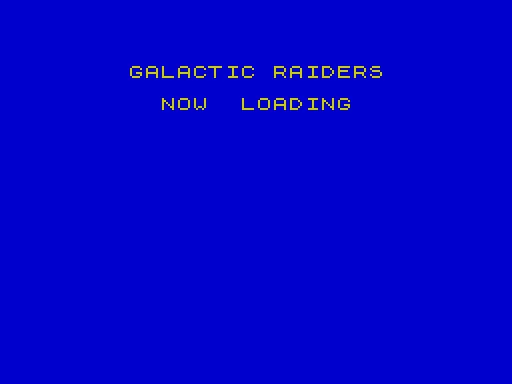 Galactic Raiders — ZX Spectrum — скриншот
