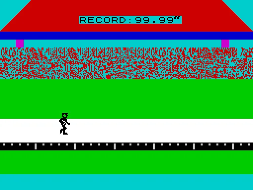 100 Metros — ZX Spectrum — скриншот