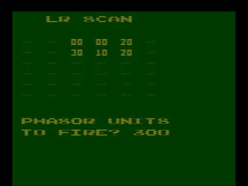 Stellar Track (USA) — Atari 2600 — скриншот