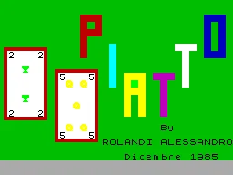 Piatto — ZX Spectrum — скриншот