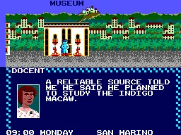 Where in the World is Carmen Sandiego (USA) — Sega Master System — скриншот