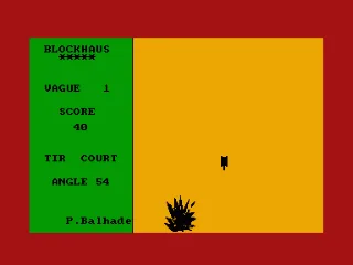 Blockhaus — Amstrad CPC — скриншот