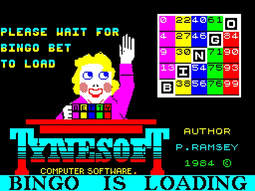 Bingo — ZX Spectrum — скриншот