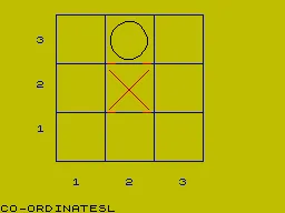 Noughts and Crosses — ZX Spectrum — скриншот