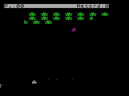 Galaxians — ZX Spectrum — скриншот