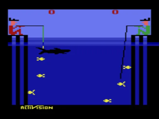 Fishing Derby (USA) — Atari 2600 — скриншот