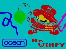 Mr. Wimpy — ZX Spectrum — скриншот