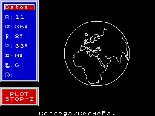Galileo Galilei — ZX Spectrum — скриншот