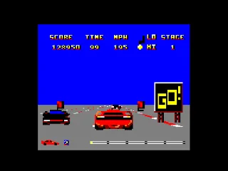 Twin Turbo V8 — Amstrad CPC — скриншот