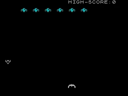 Galaxians — ZX Spectrum — скриншот