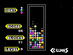 Columns (USA, Europe, Brazil) (En) — Sega Master System — скриншот
