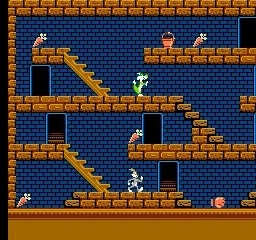 Bugs Bunny Crazy Castle, The (USA) — Денди/Nintendo — скриншот