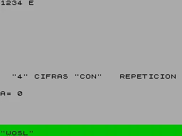 Mastermind — ZX Spectrum — скриншот