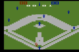 Super Challenge Baseball (USA) — Atari 2600 — скриншот