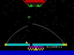 Galaxy Defence — ZX Spectrum — скриншот