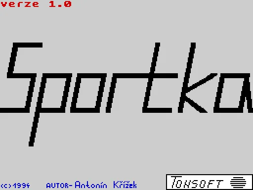 Sportka — ZX Spectrum — скриншот