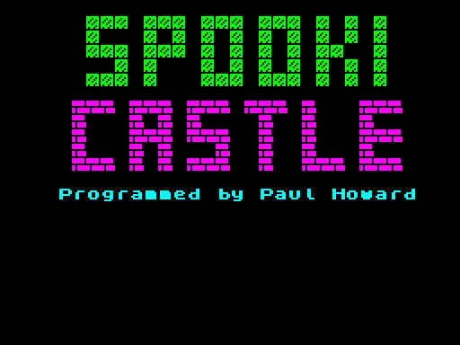 Spooki Castle — ZX Spectrum — скриншот