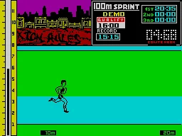 Sports Hero — ZX Spectrum — скриншот