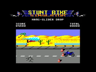 Stunt Bike Simulator — Amstrad CPC — скриншот