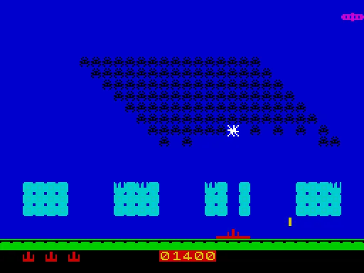 Invaders — ZX Spectrum — скриншот