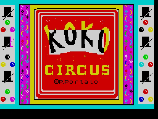 Koko Circus — ZX Spectrum — скриншот