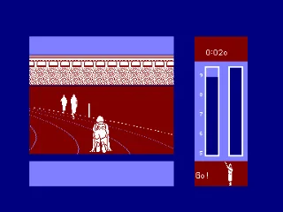Run for Gold — Amstrad CPC — скриншот