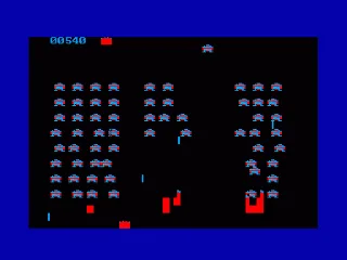 Sparse Invaders — Amstrad CPC — скриншот