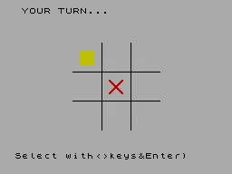 Noughts and Crosses — ZX Spectrum — скриншот