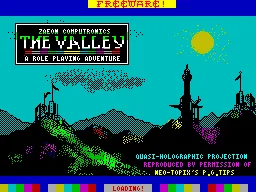 The Valley — ZX Spectrum — скриншот