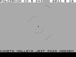 Kometa Halleya — ZX Spectrum — скриншот