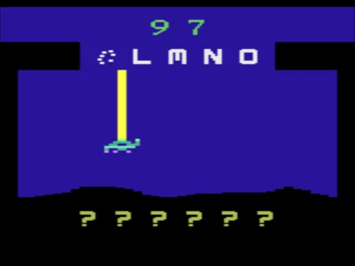 Word Zapper (USA) — Atari 2600 — скриншот
