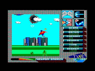 Superman - The Man of Steel — Amstrad CPC — скриншот