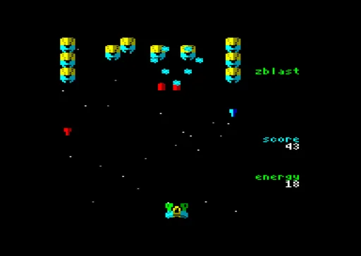 Zblast SD — Amstrad CPC — скриншот