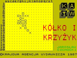 Kolko i Krzyzyk — ZX Spectrum — скриншот