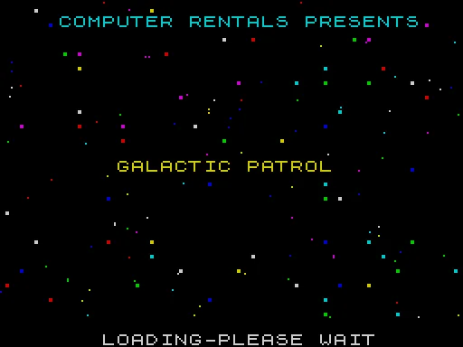 Galactic Patrol — ZX Spectrum — скриншот
