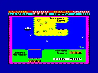 Roland Ahoy! — Amstrad CPC — скриншот