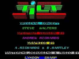 Tilt — ZX Spectrum — скриншот