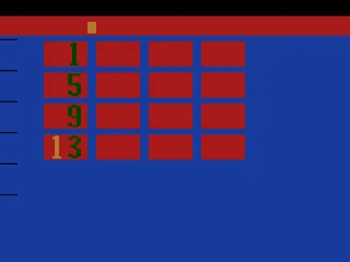 Hunt & Score ~ Memory Match (USA) — Atari 2600 — скриншот
