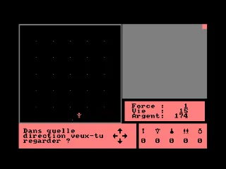 Aventures au Chateau — Amstrad CPC — скриншот