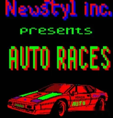 AUTO RACES (TASK) — БК-0010 — скриншот