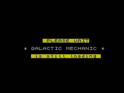 Galactic Mechanic — ZX Spectrum — скриншот