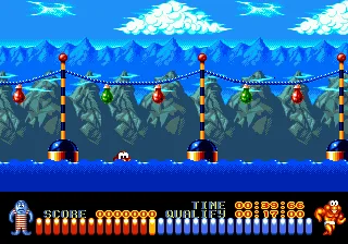 Aquatic Games Starring James Pond and the Aquabats, The (USA, Europe) — Sega Mega Drive — скриншот