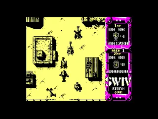 SWIV — Amstrad CPC — скриншот