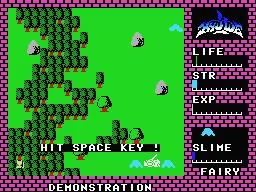 Hydlide (USA) — Денди/Nintendo — скриншот