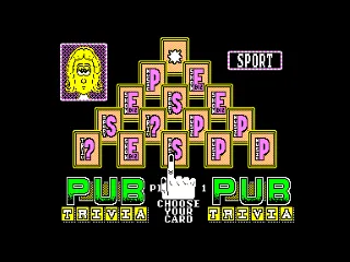 Pub Trivia — Amstrad CPC — скриншот
