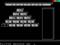 Solitaire — ZX Spectrum — скриншот