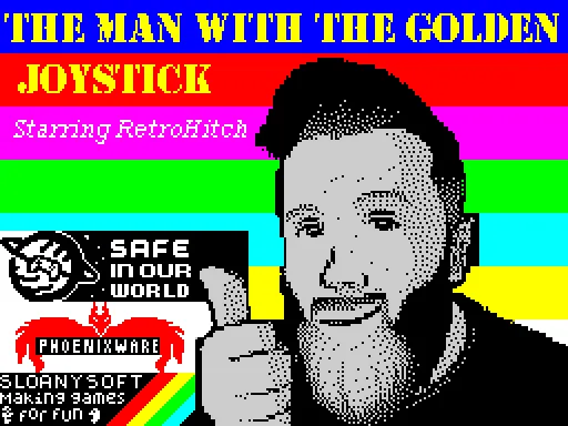 The Man with the Golden Joystick - featuring RetroHitch — ZX Spectrum — скриншот