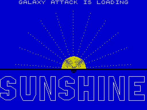Galaxy Attack — ZX Spectrum — скриншот