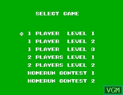 Great Baseball (USA, Europe) — Sega Master System — скриншот