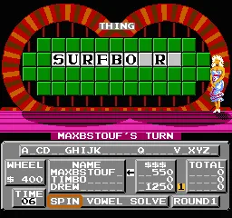 Wheel of Fortune - Junior Edition (USA) — Денди/Nintendo — скриншот
